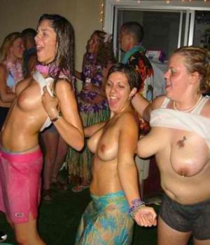 Drunk Party Babes Flashing Their Tits
