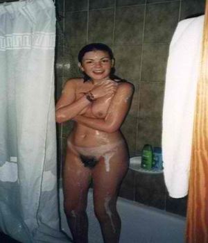 Hairy Milf Caught Nude In The Shower